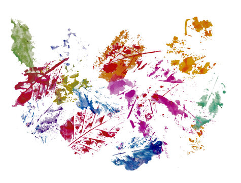  Prints from autumn leaves background