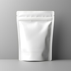 Fototapeta na wymiar 3d illustration of packaging medicine soup white packing bag shopping mockup product demonstration 