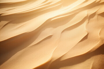 Obraz premium Sand Texture With Golden Light And Shadows. Generative AI