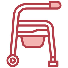 walker line icon,linear,outline,graphic,illustration