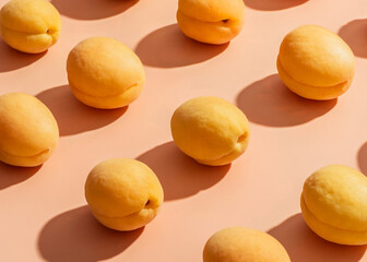 apricots pattern on a beige background