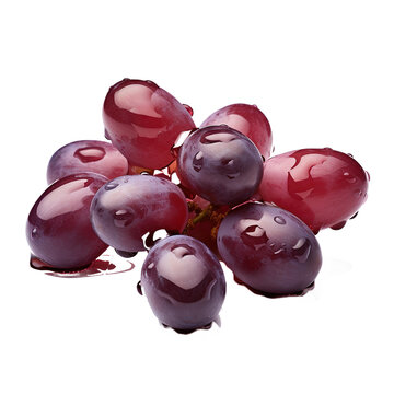 Grapes seeds oil isolated on white background with clipping path.