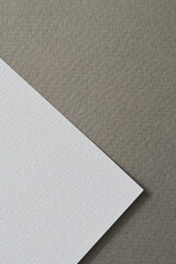 Rough kraft paper background, paper texture different shades of grey. Mockup with copy space for text.