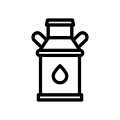 milktank line icon illustration vector graphic. Simple element illustration vector graphic, suitable for app, websites, and presentations isolated on white background