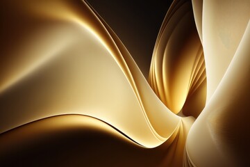 abstract and modern golden backdrop for business presentation generative ai