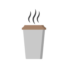 coffee paper cup icon design vector