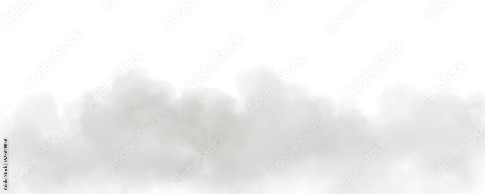 Poster isolate realistic white fog on transparent backgrounds specials effect 3d render png