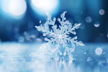 ice background with snowflakes