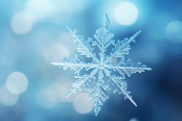 ice background with snowflakes