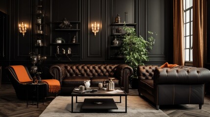 Fototapeta na wymiar modern living room luxury sofa interior