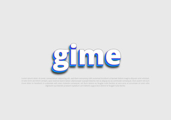 Text style effect with text style graphic element.