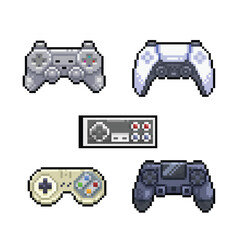 pixelated game controller collection set  © Pixeleart