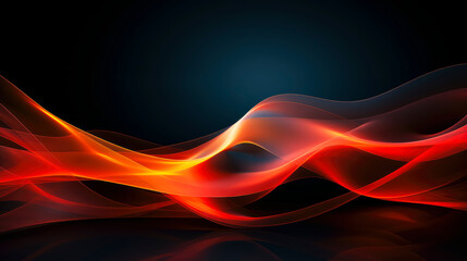 Fototapeta premium Colorful abstract blue and orange twisting background.