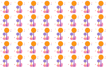 pattern flat trees doodle hand drawn abstract.Element for print and gift card design