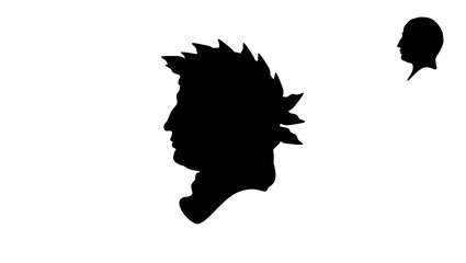 Giovanni Boccaccio silhouette