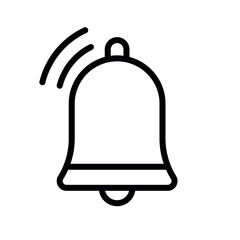 bell sign symbol vector glyph color icon