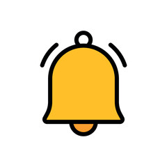 bell sign symbol vector glyph color icon