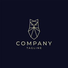 Fototapeta premium Owl logo design vector template