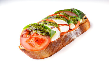 bruschetta on white background for online restaurant menu 3