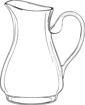 recommend clip art: sketch of a jug