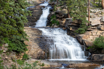 Fototapeta na wymiar Upper Provo River Falls
