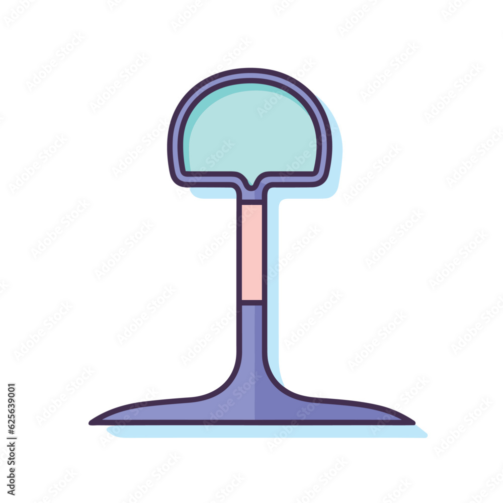 Aufkleber flat vector icon a minimalist vector icon with a blue and pink color scheme on a clean white backgro