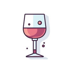 Flat vector icon a magnifying glass on a vibrant pink background, perfect for vector icons and flat designs