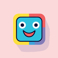 Flat vector icon an airplane flying over the ocean at sunset