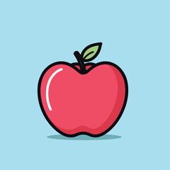 Flat vector icon a camera with a yellow lens on top, isolated on a white background