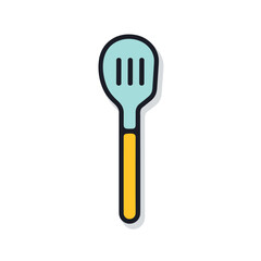 Flat vector icon a beautiful sunset with mountains in the background, captured in a minimalist and modern style