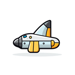 Flat vector icon a relaxing swimming pool surrounded by lush trees and a floating mattress