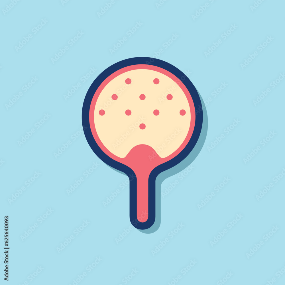 Aufkleber vector flat icon of a flat vector icon of a magnifying glass for digital design and graphic projects