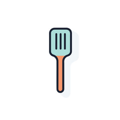 Vector flat icon of a flat vector icon of a spatula