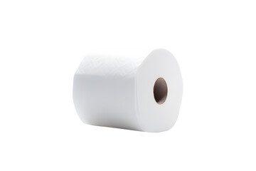 Roll of toilet paper on a transparent background. png file. Generative AI