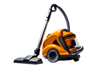 Vacuum cleaner on a transparent background. png file. Generative AI