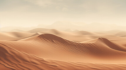 a desert landscape with grains of sand, highly detailed textures, warm, monochromatic colours - Powered by Adobe