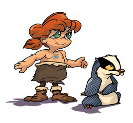 boy and badger