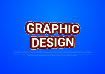 Text style effect with text style graphic element.