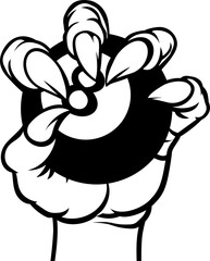 Pool Billiards Ball Monster Hand Claws Talons