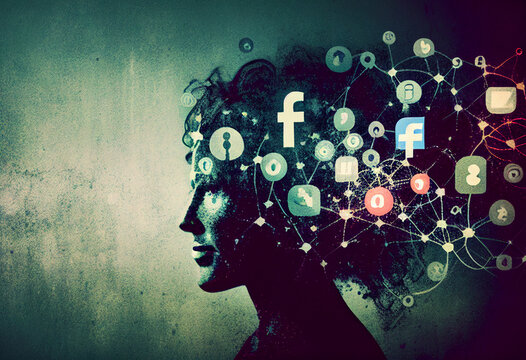 Human mind and artificial intelligence on the Internet. AI Generated