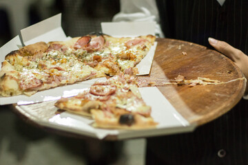 fatias de pizza