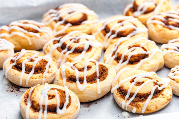 still life of cinnamon rolls