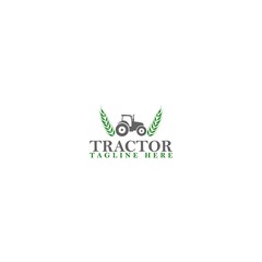 Tractor logo template isolated on white background