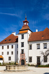 Fototapeta premium Trebon castle and town, Southern Bohemia, Czech Republic