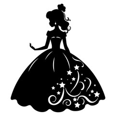 Cute princess black silhouette  © Fouadbz