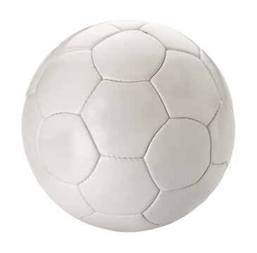 White soccer ball isolated