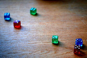dice on the table