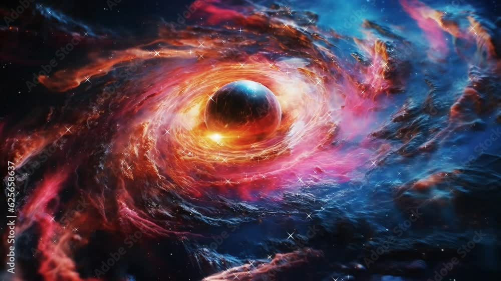 Canvas Prints colorful background with interstellar space