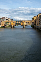 Obraz premium Ponte Vecchio, città di Firenze, Toscana