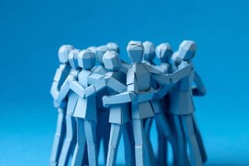 Teamwork design. Business team vector. Business team people holding and touching hand together. Generative AI.